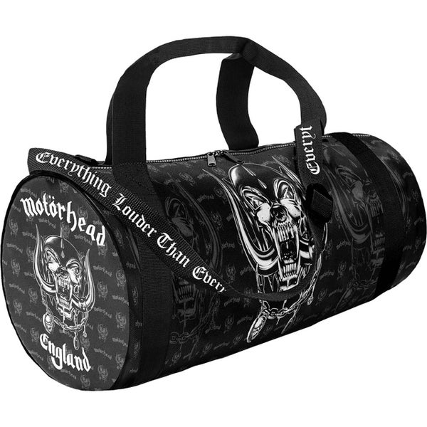 Mot&ouml;rhead England -putkikassi Warpig-logolla ja tunnuslauseella