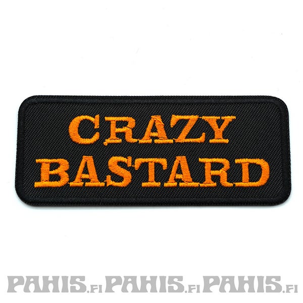 Crazy bastard haalarimerkki